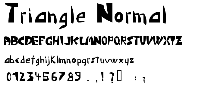 Triangle  Normal font